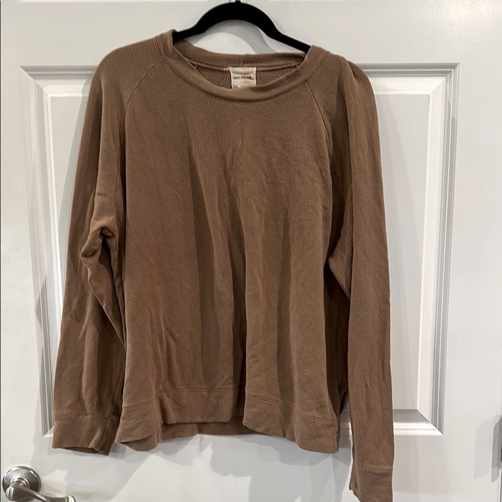 Longway (original name Neve & Hawk) softest sweatshirt in bark